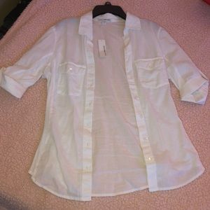 button up james perse blouse